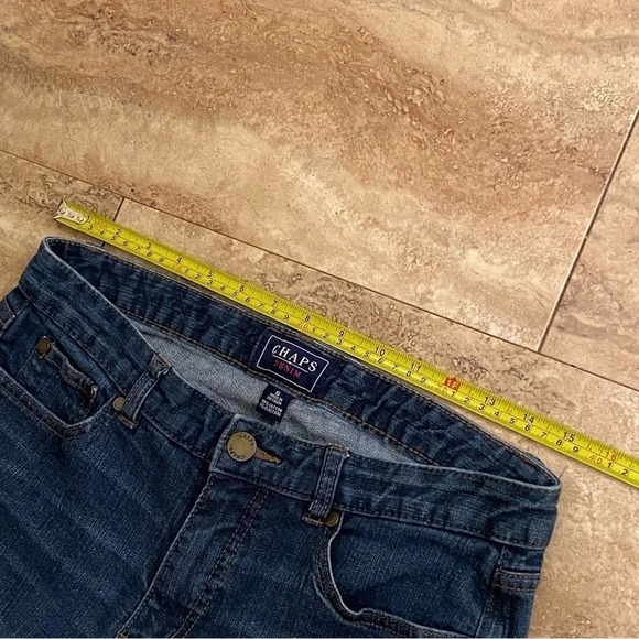 Chaps Women’s Madden Straight Leg Dark Wash Denim Jeans Size 6 - Picture 2 of 11